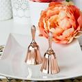 Rose gold metal kissing bell or wedding bell from fashioncraft set of 30