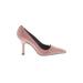 Via Spiga Heels: Slip-on Stiletto Cocktail Party Pink Shoes - Women's Size 8 1/2 - Pointed Toe