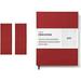 Vela Sciences S7R (12-Pack) Expanded ProCover Lab Notebook 9.25 x 11.75 in (23.5 x 30 cm) 144 Pages Red Synthetic Leather Permanent Bound 70lb Heavyweight Paper (Dot)