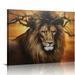 COMIO Jesus and Lion Canvas Wall Art Christian Gifts for men Jesus Pictures for Wall Lion and God Wall Decor Lion of Judah Poster Religious Painting Framed Artwork for Bedroom Living Room Church