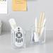 Clear Acrylic Pen Holder Clear Acrylic Desktop Stationery Storage Pencil Organizers Makeup Brush Desk Storage Holders Square Acrylic Containers for Home Office School Supplies