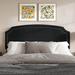 Lark Manor™ Arren Headboard Upholstered/Polyester in Black | 47.2 H x 56.9 W x 2 D in | Wayfair 052AAB71D5A848DEBE52F9CF7BC9A40D