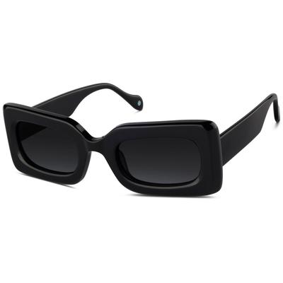 Zenni Sunglasses Black Plastic Full Rim Frame