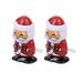 2pcs Christmas Gift Walking Props Santa Claus Model Clockwork Toys Santa Shaking Head Wind-up Toys Party Favors Party Supplies f