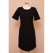 J. Crew Dresses | J Crew $158 Paneled Stretch Dress 2 Black Work Wear Party Hole | Color: Black/Red | Size: 2