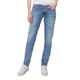 Straight-Jeans MARC O'POLO "aus Organic Cotton-Stretch" Gr. 36 32, Länge 32, blau (mittelblau) Damen Jeans Gerade