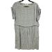 Madewell Dresses | Madewell Linen Blend Striped Dress Medium | Color: Blue/Cream | Size: M
