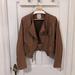 Anthropologie Jackets & Coats | Anthropologie Elevenses Tan Leather Mysa Moto Jacket | Color: Brown/Tan | Size: M