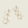 J. Crew Jewelry | J.Crew Double-Wobble Drop Earrings! Silver With Bag! | Color: Silver | Size: Os