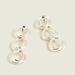 J. Crew Jewelry | J.Crew Double-Wobble Drop Earrings! Silver With Bag! | Color: Silver | Size: Os
