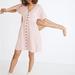 Madewell Dresses | Madewell Button Front Mini Dress | Color: Pink | Size: Xxs