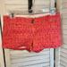 American Eagle Outfitters Shorts | American Eagle Pink And Orange Tribal Print Stretch Shorts Sz 0 | Color: Orange/Pink | Size: 0