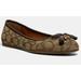 Coach Shoes | Coach Benni Jacquard Signature Khaki/Mahogany Ballet Flats! Size 7.5 | Color: Brown/Tan | Size: 7.5