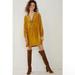 Anthropologie Dresses | Anthropologie Melody Velvet Tunic Dress In Gold Size Medium | Color: Gold | Size: M