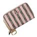 Gucci Bags | Gucci Love Parade Striped Zip Around Card Case Coin Purse Gg Supreme Pink Auth | Color: Cream/Pink | Size: Os