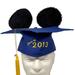 Disney Accessories | 2013 Mickey Mouse Graduation Cap Ears Blue Walt Disney Parks Disneyland Hat | Color: Blue | Size: Os