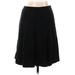 Eddie Bauer Casual Midi Skirt Calf Length: Black Solid Bottoms - Women's Size 10