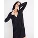 Madewell Dresses | Madewell Long Sleeve Button Front Novel Relaxed Fit Dress Size Size L | Color: Black | Size: L