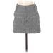 Zara Casual Mini Skirt Mini: Gray Tweed Bottoms - Women's Size X-Small