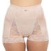 Plus Size Women's Pin Up Lace Control Panty Panty by Rhonda Shear in Pink Beige (Size 3X)