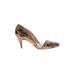 Loeffler Randall Heels: Pumps Stilleto Cocktail Party Brown Shoes - Women's Size 8 1/2 - Pointed Toe