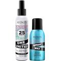 Redken DUO Leave In Conditioner One United Multi-Benefit Treatment 150ml & Spray Wax 10 150ml