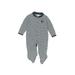 Creative Knitwear Long Sleeve Outfit: Blue Color Block Bottoms - Size 3-6 Month