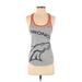 NFL X Nike Team Apparel Active Tank Top: Gray Graphic Activewear - Women's Size X-Small