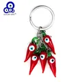 JOEY5267-Porte-bonheur œil rouge pour enfant chaîne continent perle pompon mauvais œil bijoux