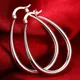 Boucles d'oreilles Big Hoop pour femmes cercle lisse accessoires de fête bijoux de mariage