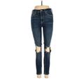 Free People Jeggings - Mid/Reg Rise: Blue Bottoms - Women's Size 27