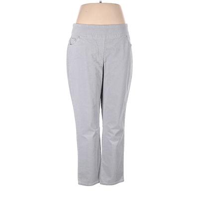 Blair Casual Pants - High Rise: Gray Bottoms - Women's Size 18
