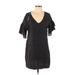 Universal Thread Casual Dress - Shift: Black Dresses - Women's Size Small