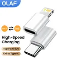 Adattatore da tipo C a Lightning Adattatore di ricarica rapida Lightning femmina a USB C maschio Adattatore per cuffie USB C per iPhone 14 13