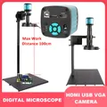 Yizhan 48mp Industrie mikroskop 4k Video USB HDMI VGA Digital kamera Endlos zoom 180x C-Mount Löt