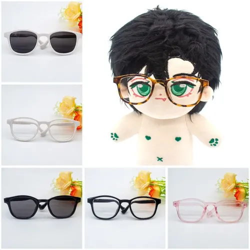 8.5/9 5 cm Mode Brille Kleidung für 15cm/20cm Puppen süße runde Rahmen Plüsch Puppe Brille für bjd