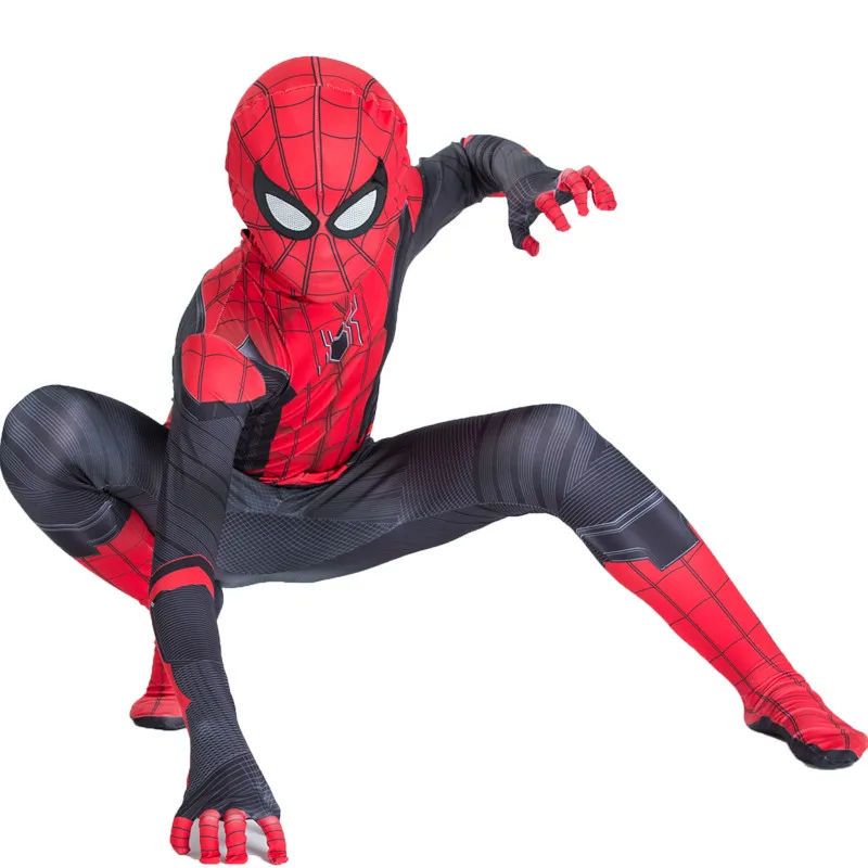 Superhelden Expedition Trikot Film Charakter Peter Parker als Gerechtigkeit Held Maske Overall Halloween Cosplay Kinder Kostüm Image