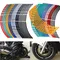 16Pcs decalcomanie per pneumatici per auto da moto strisce di rivestimento adesivo per ruote per