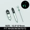 Nh35 nh36 grüne leuchtende Uhrzeiger für Automatik werk Uhren zubehör Uhren teile für Armbanduhren