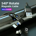 540 drehen magnetische USB C iPhone Kabel Micro USB Kabel für iPhone 14 13x7 8s Pro Max Samsung S20