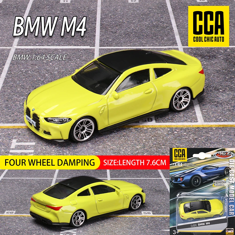 CCA MSZ 1:64 BMW M4/M4 GT3/Z4 M40i/M850i Oldtimer statisches Automodell Legierung Druckguss-Automodell Sammlung Geschenkspielzeug Image