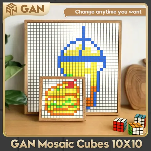 Gan Mosaik 10x10 Puzzle Würfel 6x6 kreative Bausteine Mosaik Puzzles Spielzeug