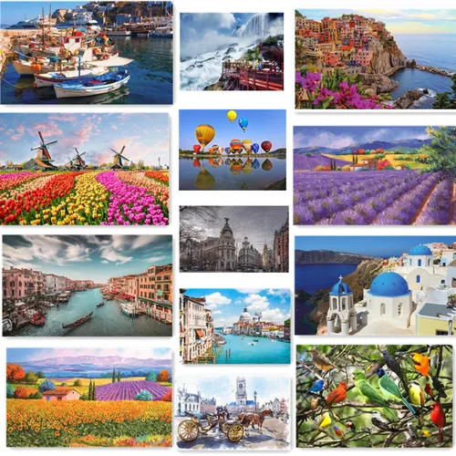 46*28cm Puzzles 500 Stück Papier Bild Landschaft Ölgemälde Kunst Puzzles Dekompression spielzeug für