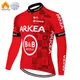 Neue radfahren jersey winter TEAM ARKEA uniforme ciclismo hombre jersey ciclismo bike winter fleece