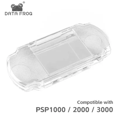 Daten Frosch Kristall Harts chale Schutzhülle für PSP 1000/2000/3000 Konsolen speicher mit Game Disc Image