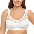 Reggiseno bianco confortevole di grandi dimensioni reggiseno senza cuciture filo libero Bralette