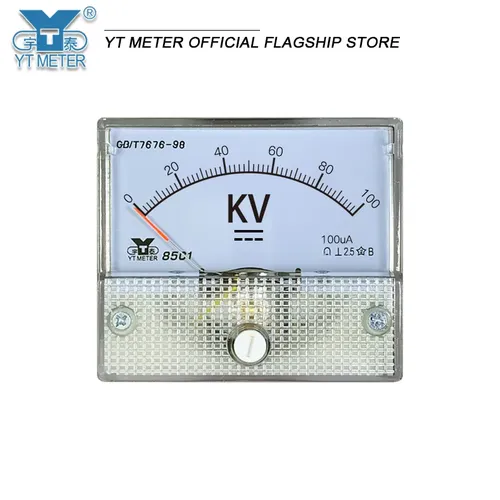85c1 DC hohe spannung voltmeter 5kV 10kV 20kV 50kV 100kV pointer voltmeter widerstand kilovoltmeter