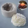Große Pfingstrose Silikon Kerzen form Aroma therapie Gips Seife Harz Blumen form Geburtstag Urlaub