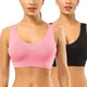 Sexy drahtlose nahtlose Sport-BHs für Frauen Top Plus Size BHs Bra lette Frau Brasier BH ohne Rahmen