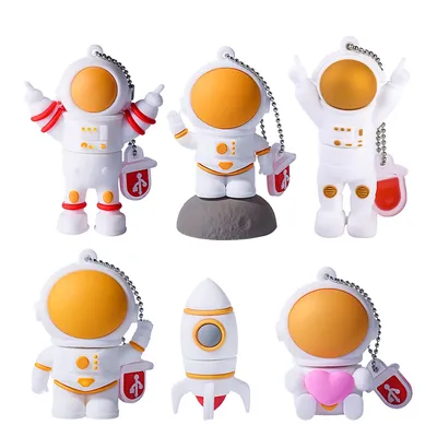 Astronauten-USB-Flash-Laufwerk, 64 GB, niedlicher Cartoon-Stick, 32 GB, kreative Geschenke für Image